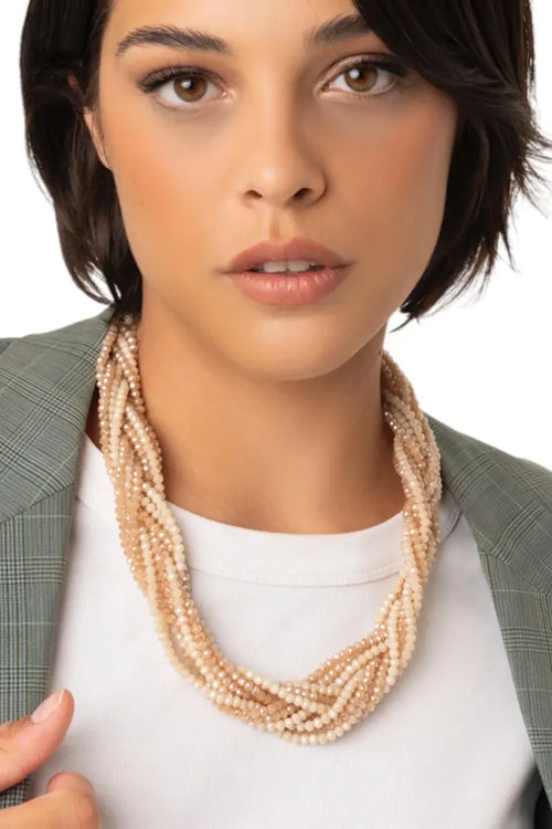 MYA ACCESSORIES | Collana girocollo con design a treccia