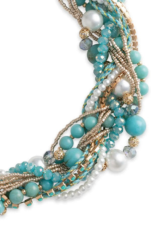 MYA ACCESSORIES | Collana girocollo con pietre