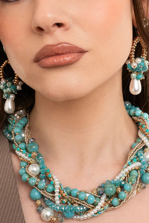 MYA ACCESSORIES | Collana girocollo con pietre
