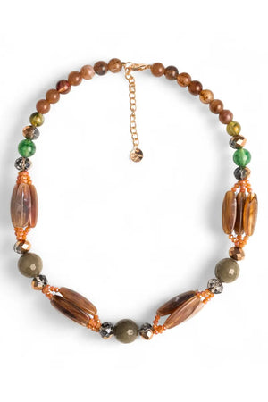 MYA ACCESSORIES | Collana girocollo con pietre in acrilico