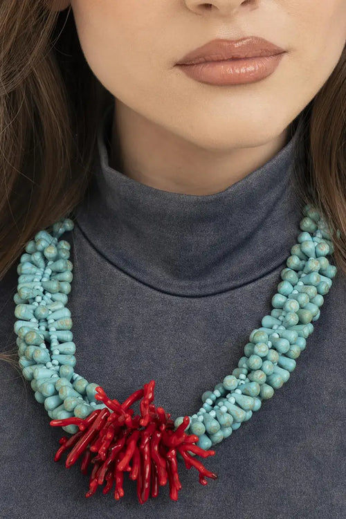 MYA ACCESSORIES | Collana girocollo con pietre