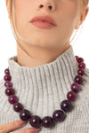 MYA ACCESSORIES | Collana girocollo con sfere in acrilico e vetro