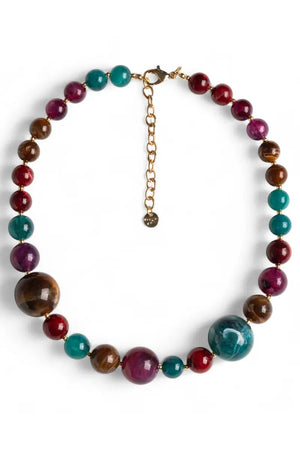 MYA ACCESSORIES | Collana girocollo con sfere in acrilico