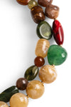 MYA ACCESSORIES | Collana girocollo doppio filo con pietre