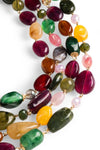 MYA ACCESSORIES | Collana girocollo multifilo con pietre