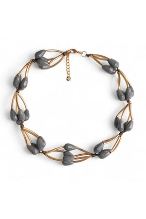 MYA ACCESSORIES | Collana girocollo strutturato in metallo