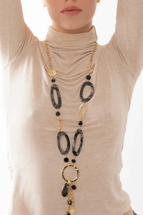 MYA ACCESSORIES | Collana lunga a catena con pendente
