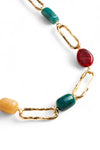 MYA ACCESSORIES | Collana lunga a catena con pietre