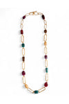 MYA ACCESSORIES | Collana lunga a catena con pietre