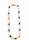 MYA ACCESSORIES | Collana lunga a catena con pietre