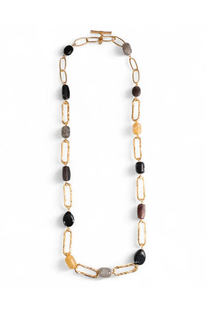 MYA ACCESSORIES | Collana lunga a catena con pietre