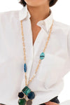 MYA ACCESSORIES | Collana lunga a catena con pendente fiore