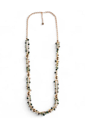 MYA ACCESSORIES | Collana lunga a catena con microcristalli