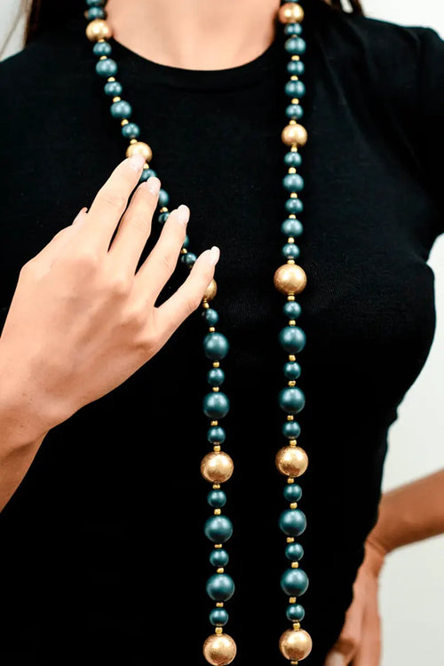 MYA ACCESSORIES | Collana lunga con balls in acrilico