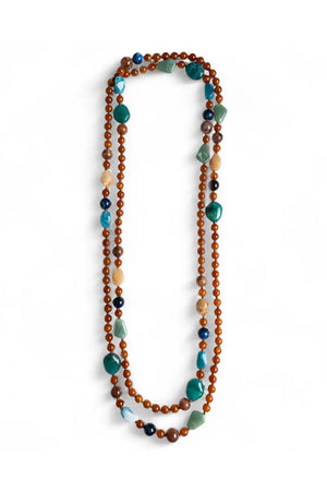 MYA ACCESSORIES | Collana lunga con pietre in acrilico