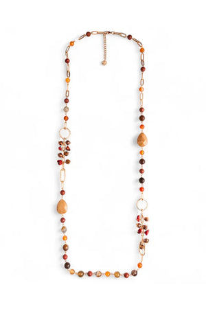 MYA ACCESSORIES | Collana lunga con pietre semidure