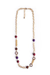 MYA ACCESSORIES | Collana lunga in metallo con sfere in acrilico