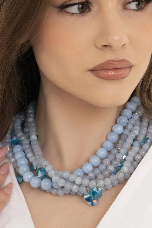 MYA ACCESSORIES | Collana multi filo con sfere