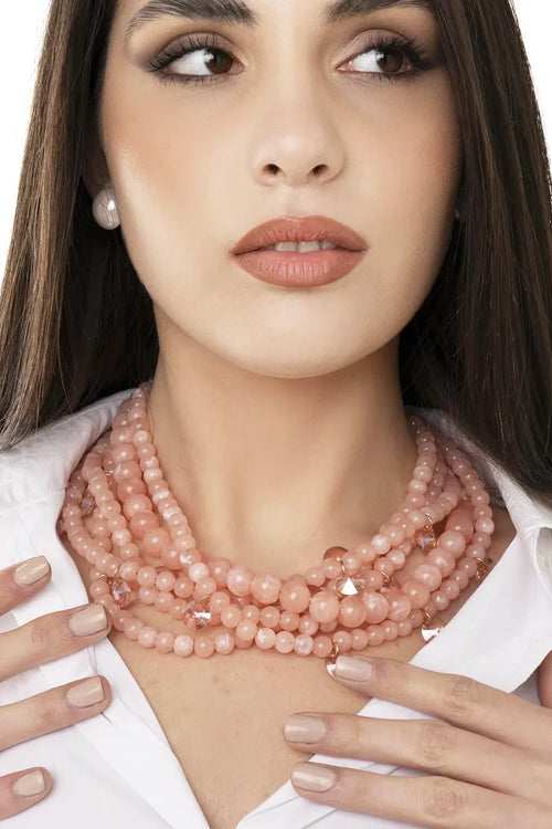 MYA ACCESSORIES | Collana multi filo con sfere