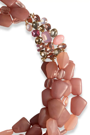 MYA ACCESSORIES | Collana multi linee con pietre