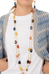 MYA ACCESSORIES | Collana lunga con pietre in acrilico