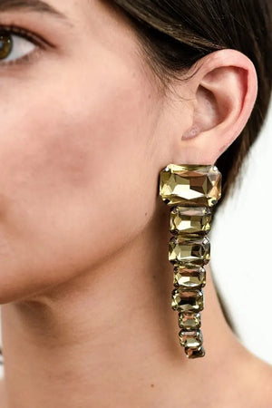 MYA ACCESSORIES | Orecchini pendenti gun con pietre