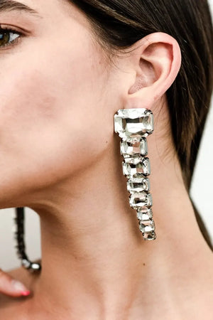 MYA ACCESSORIES | Orecchini pendenti gun con pietre