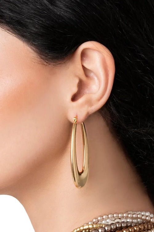 MYA ACCESSORIES | Orecchini in metallo a forma ovale