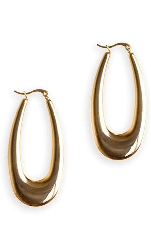 MYA ACCESSORIES | Orecchini in metallo a forma ovale