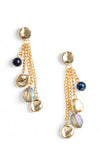 MYA ACCESSORIES | Orecchini pendenti a catena con pietre