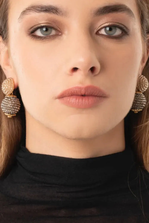 MYA ACCESSORIES | Orecchini pendenti a doppia sfera