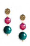 MYA ACCESSORIES | Orecchini pendenti con doppia sfera