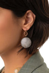 MYA ACCESSORIES | Orecchini pendenti con pietra schiacciata