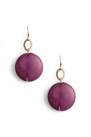 MYA ACCESSORIES | Orecchini pendenti con pietra schiacciata