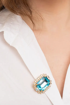 MYA ACCESSORIES | Spilla in metallo con pietra