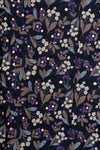 MYA ACCESSORIES | Sciarpa misto cotone blu notte con stampa