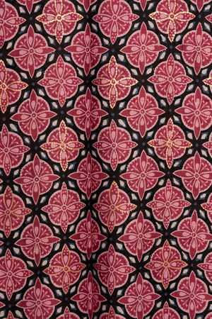 MYA ACCESSORIES | Sciarpa misto cotone magenta con stampa