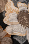 MYA ACCESSORIES | Sciarpa misto cotone nera con stampa