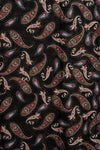 MYA ACCESSORIES | Sciarpa misto cotone nera con stampa