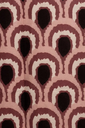 MYA ACCESSORIES | Sciarpa misto lana rosa con stampa
