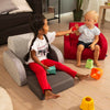 Chicco Twist - Poltroncina per Bambini Trasformabile in Chaise Longue e Divanetto, Sedia per Bambini con 3 Configurazioni, Comoda e Leggera, Si Trasforma con 1 Gesto - Per Bambini 12+ Mesi, colore POWDER BLUE