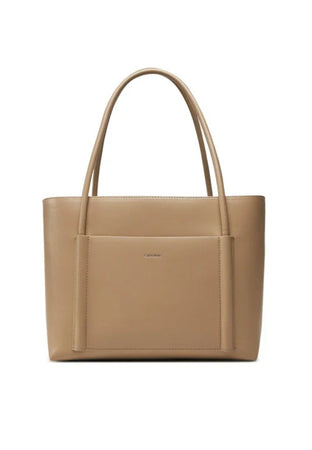 calvin klein BORSA CK LINEN MEDIUM SHOPPER da donna