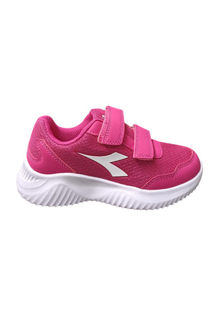Scarpe snekears Bambini e ragazzi Diadora ROBIN  fuxja-bianco velcro