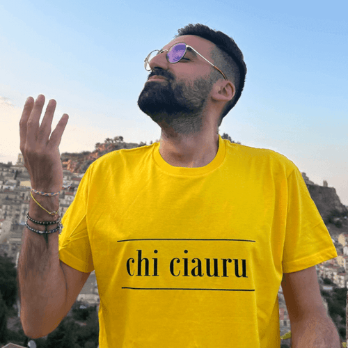 T-Shirt Siciliana Unisex Gialla Chi Ciauru