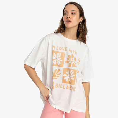 Maglietta T-shirt Billabong In Love With The Sun white