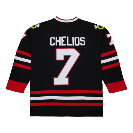 Maglietta T-shirt Mitchell & Ness Chris Chelios Chicago Blackhawks black