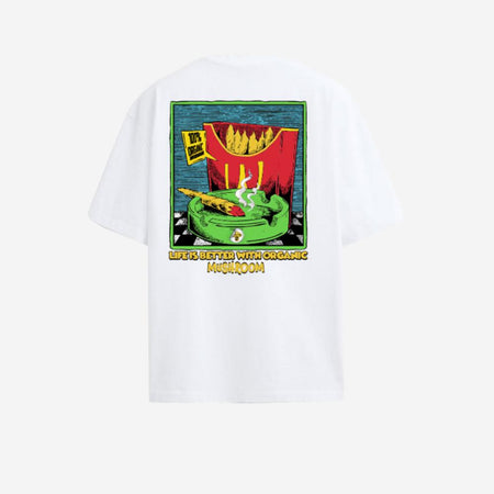 Maglietta T-shirt Mushrooms Organic  White