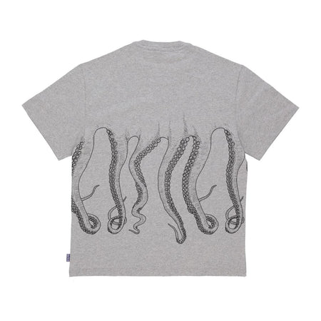 Maglietta T -shirt Octopus Outline Logo gray black