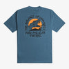 Maglietta T-shirt Rvca Whiskey Bite navy