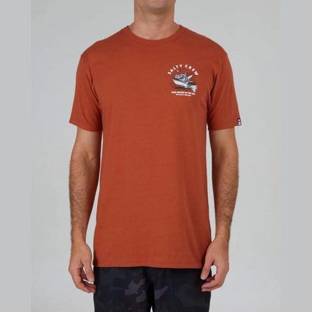 Maglietta T-shirt Salty Crew Hot Rod Shark rust